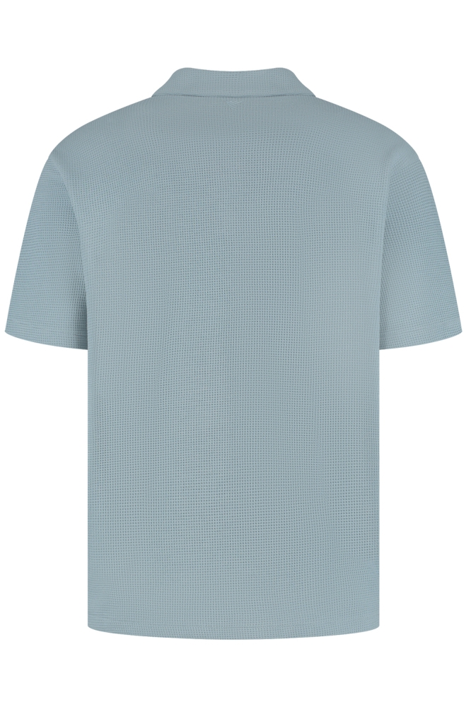 GESTRUCTUREERDE POLO 25010123 93 BLUE GREY